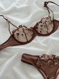 Set Toscana con Transparencias y Bordados florales