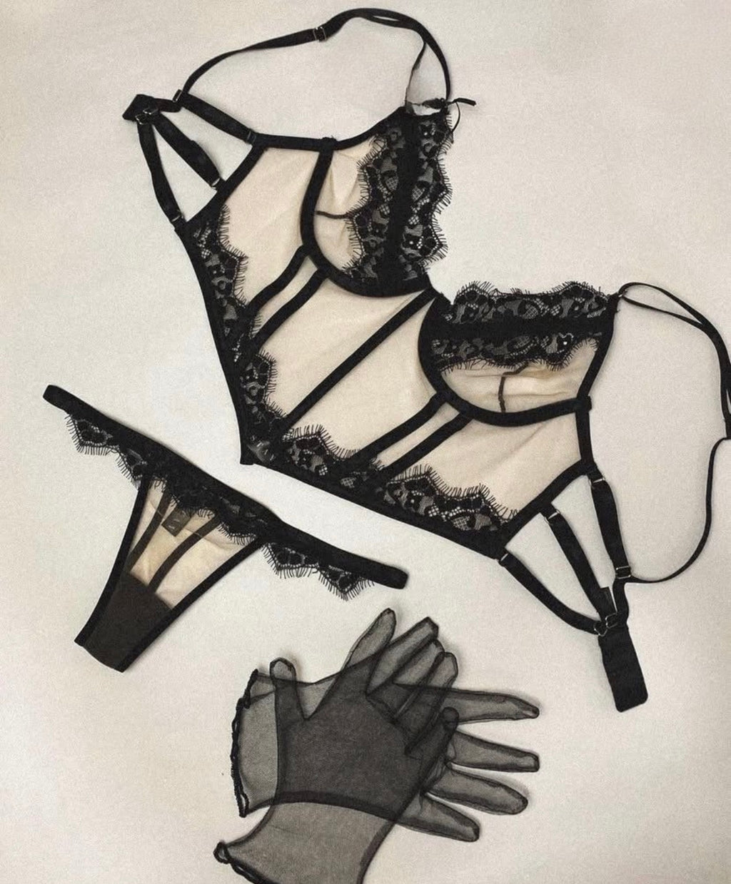 Montecarlo Corsé en Encaje Floral con Panty