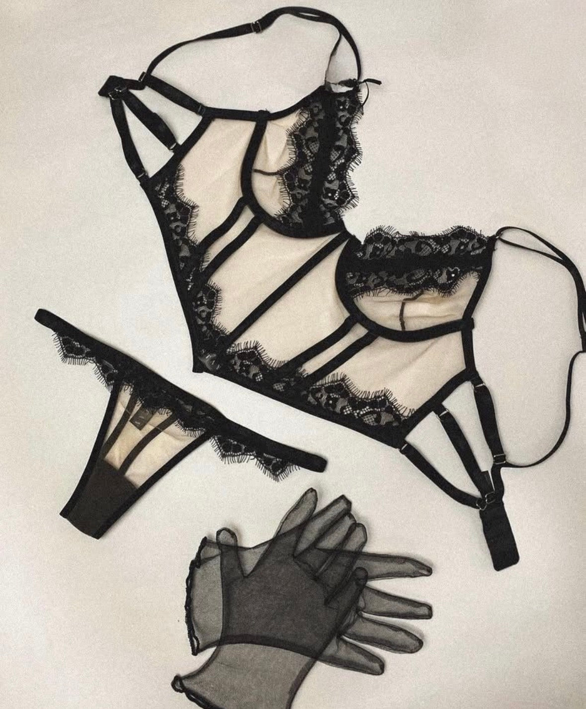 Montecarlo Corsé en Encaje Floral con Panty