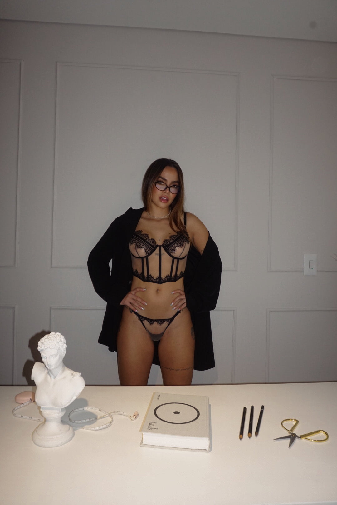 Montecarlo Corsé en Encaje Floral con Panty